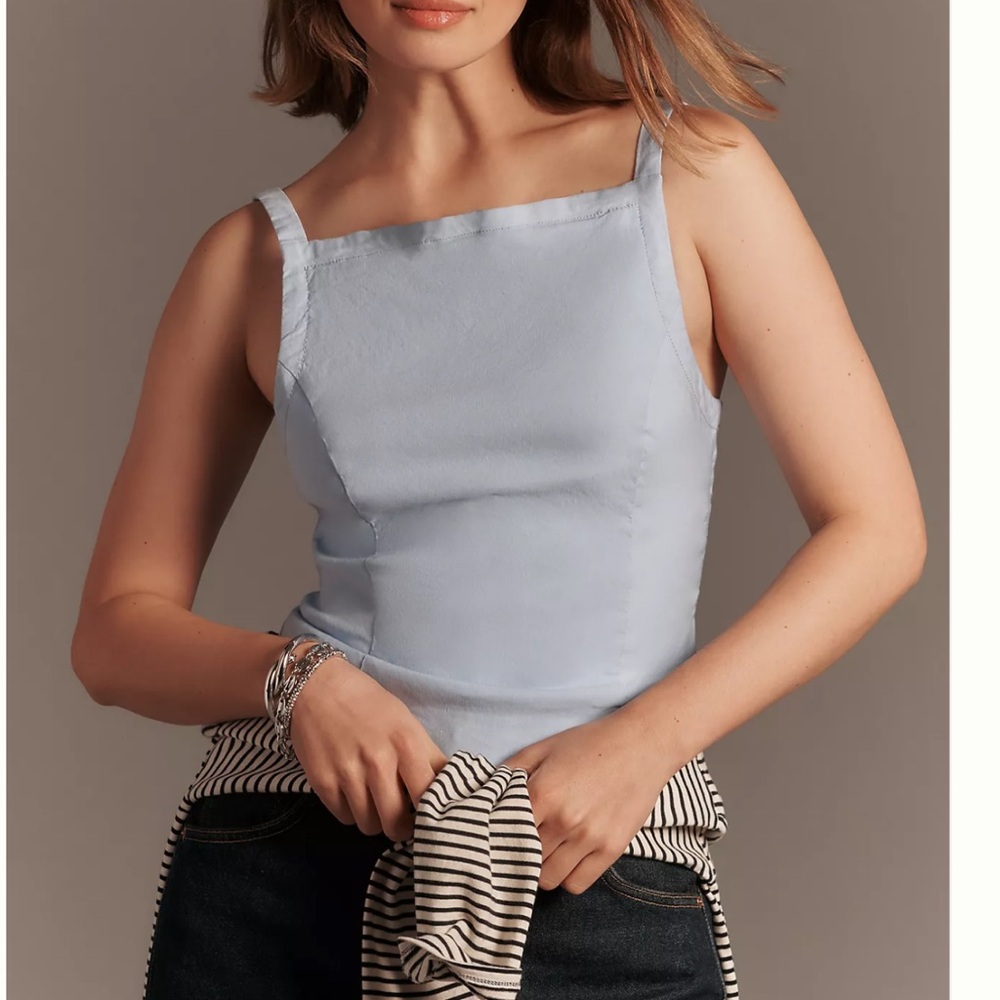 Maeve Sleeveless Boat-Neck Top